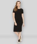 Rigo - Black Cotton Blend Women's Bodycon Dress ( Pack of 1 )