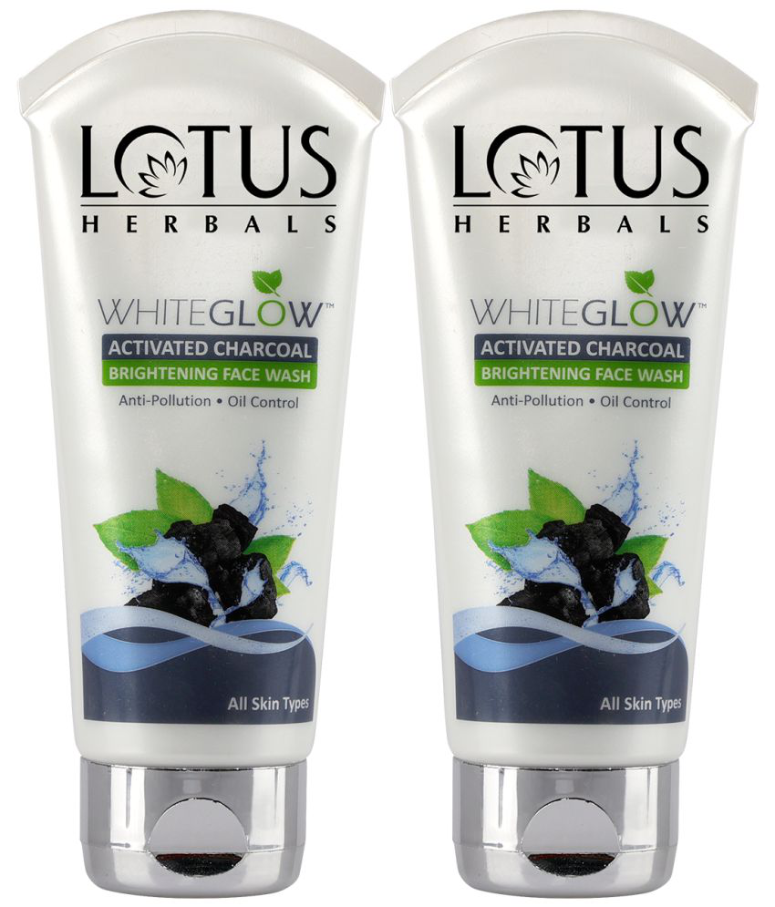     			Lotus Herbals Whiteglow Activated Charcoal Brightening Face Wash Pack of 2