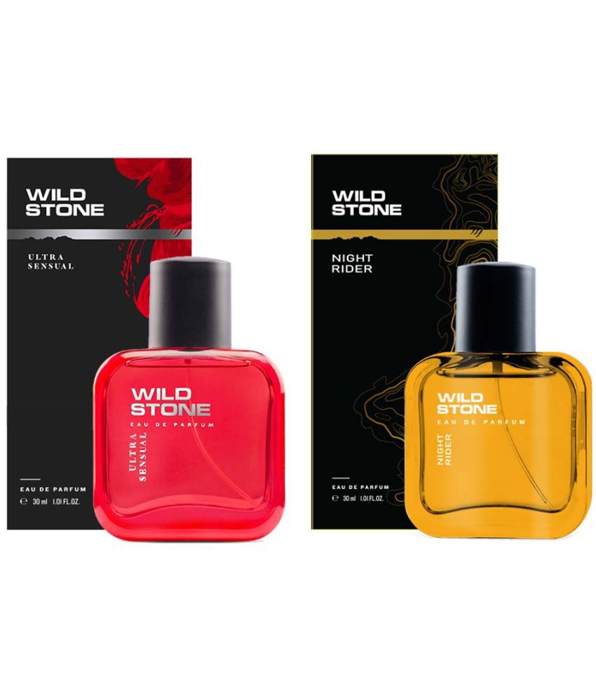     			Wild Stone Night Rider and Ultra Sensual Perfume for Men, Combo Pack of 2 (30ml each ) Eau de Parfum - 60 ml (For Men)