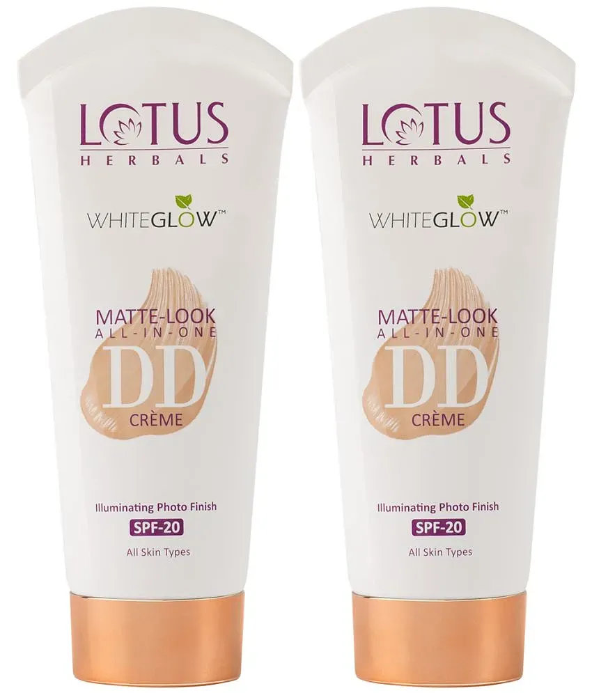 Lotus Herbals WHITEGLOW Matt-Look DD Cream SPF-20 Natural Beige