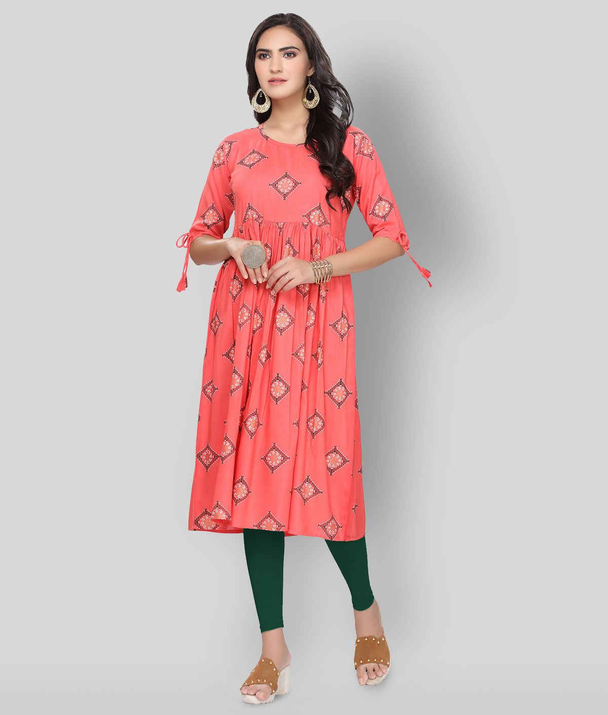 Lee Moda  Pink Rayon Womens Straight Kurti  Buy Lee Moda  Pink Rayon  Womens Straight Kurti Online at Best Prices in India on Snapdeal