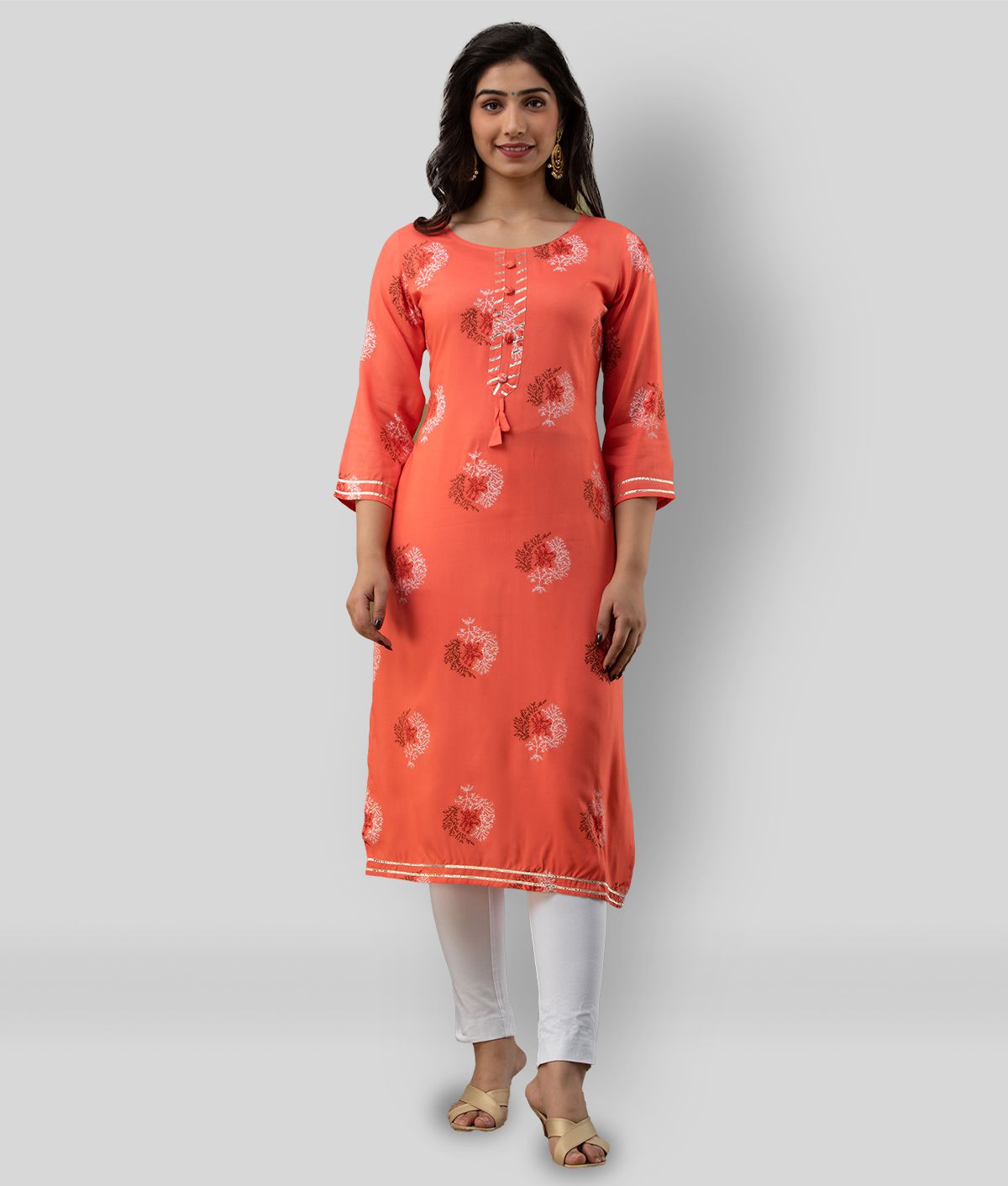 SVARCHI  Yellow Cotton Womens Straight Kurti  Pack of 1   Buy SVARCHI   Yellow Cotton Womens Straight Kurti  Pack of 1  Online at Best Prices  in India on Snapdeal