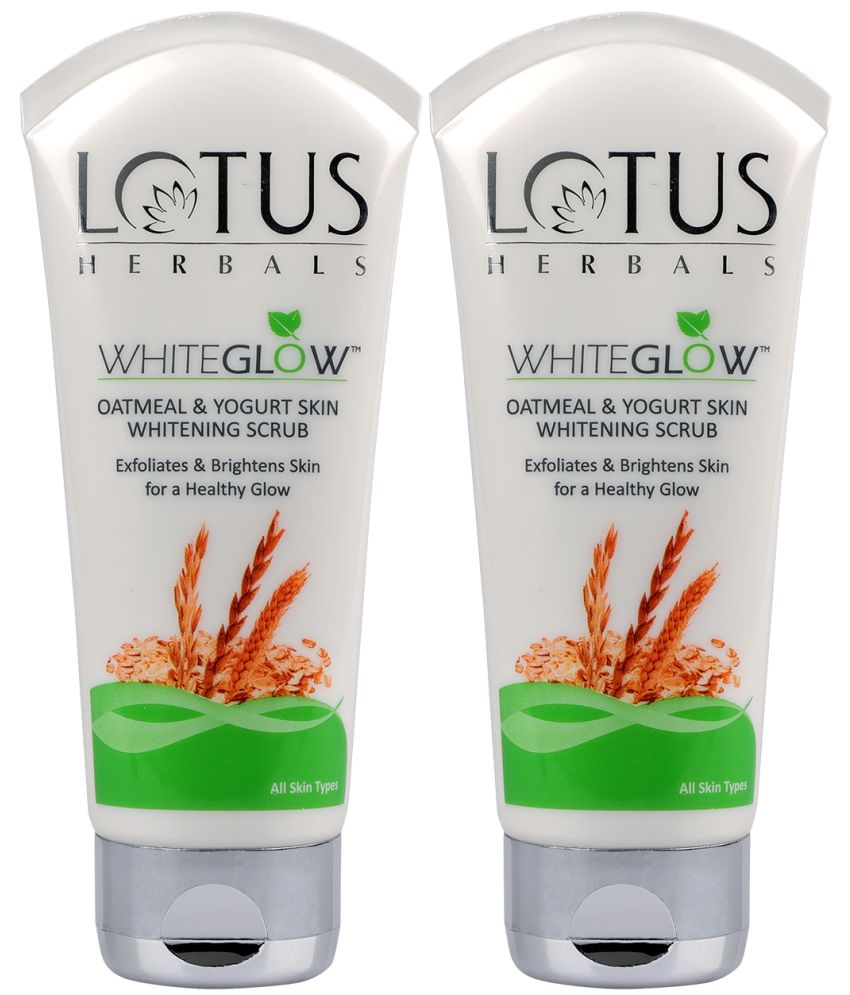     			Lotus Herbals Whiteglow Oatmeal & Yogurt Skin Whitening Scrub 100g ( Pack Of 2 )