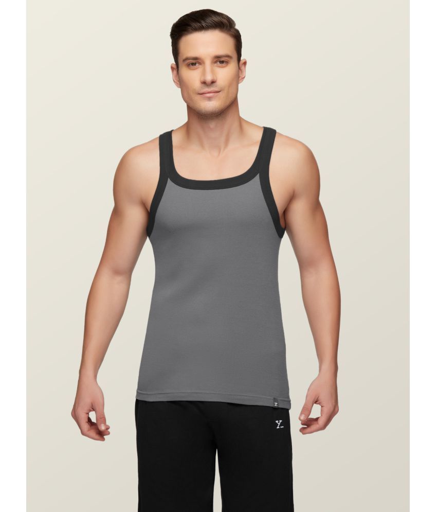     			XYXX Pack of 1 Cotton Gym Vest For Men ( Grey )