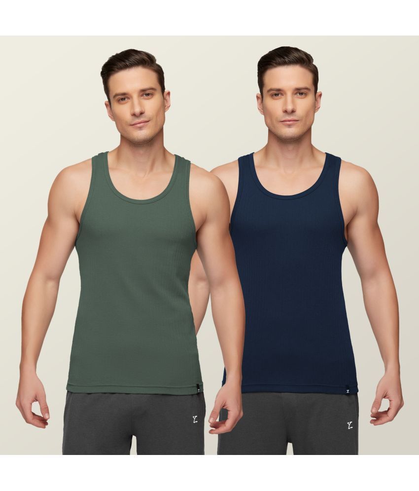     			Pack of 2 XYXX Cotton Men's Vest ( Multicolor )