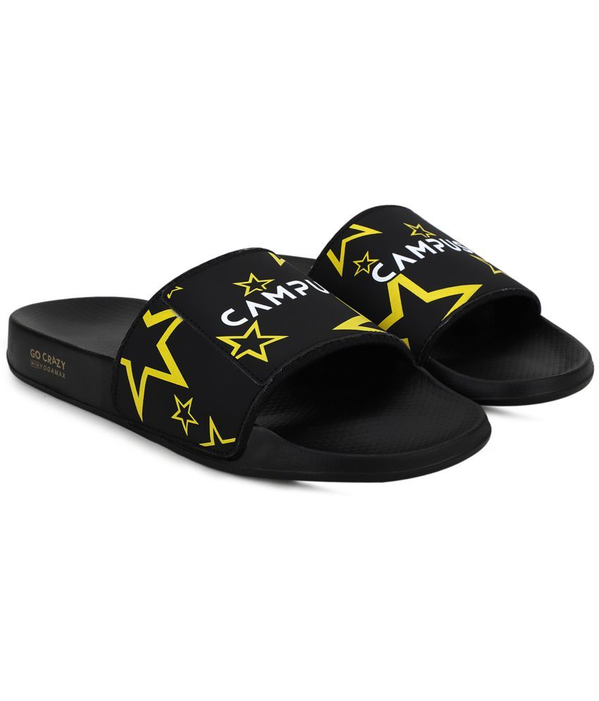     			Campus Black Men's Slide Flip Flop  (Pair of 1)