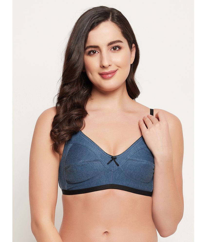     			Clovia Cotton Non Padded Women's Everyday Bra ( Blue )