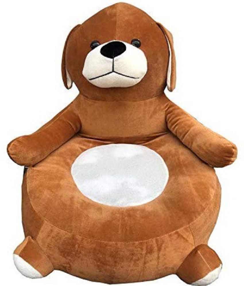     			KIDS WONDERS Baby Teddy Soft Sofa Seat | Comfortable Soft Cushion Sofa (BROWNY)