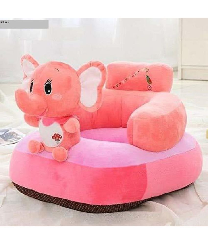     			KIDS WONDERS Imported Velvet Kids Sofa Comfortable Soft Plush Cushion Sofa Seat | Rocking Chair for Kids (Elephant)