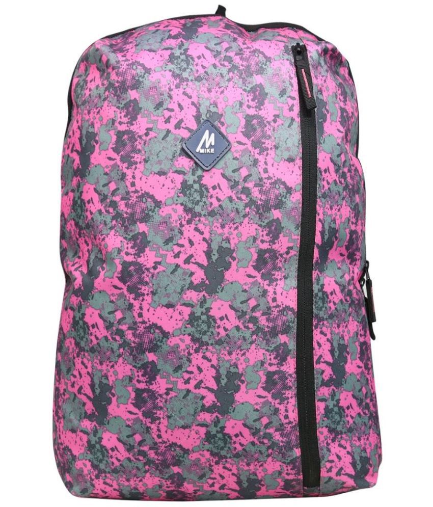     			MIKE 25 Ltrs Pink Polyester College Bag