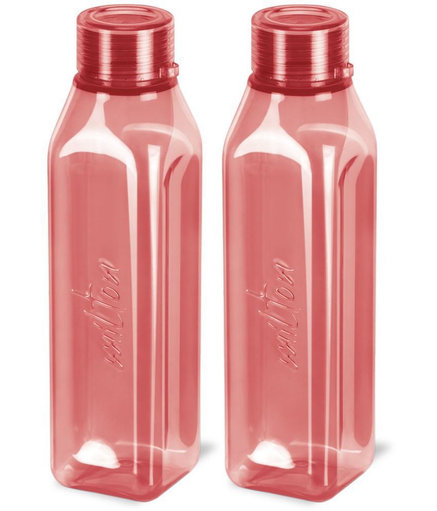     			Milton Prime 1000 Pet Water Bottle, Set of 2, 1 Litre Each, Burgundy