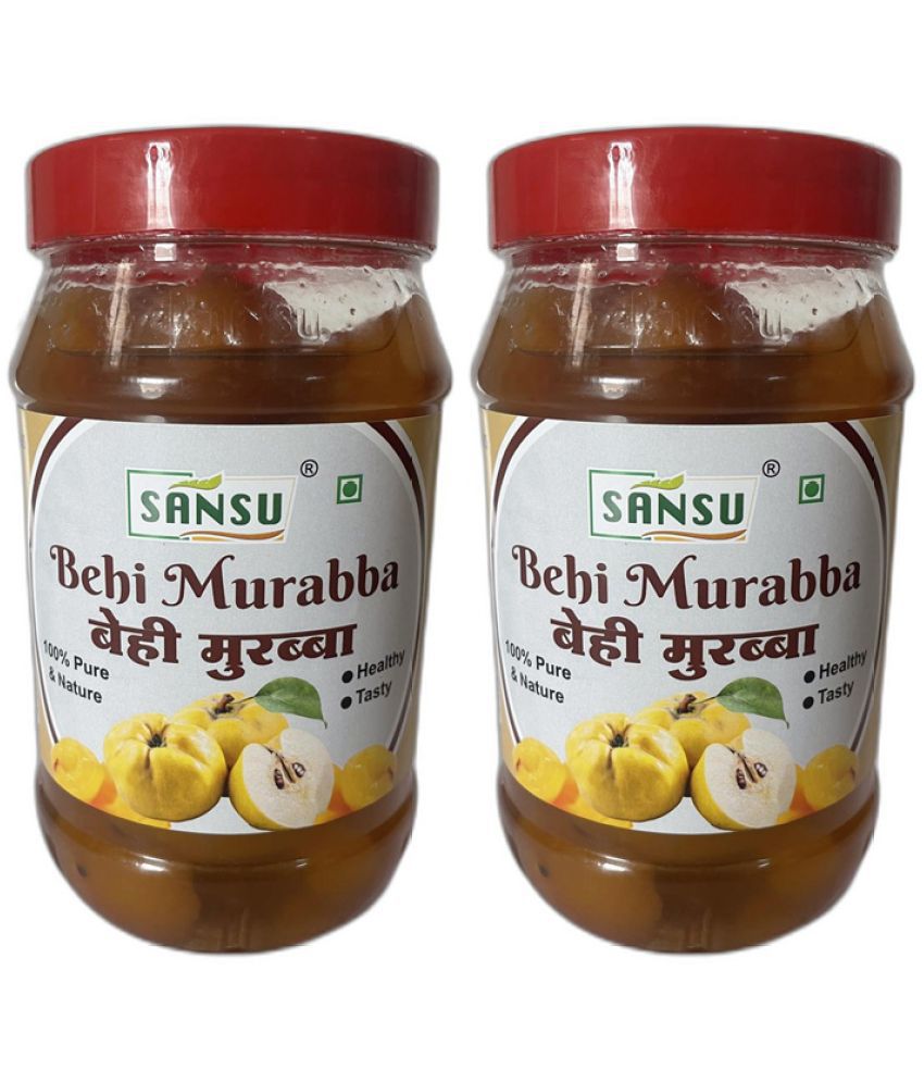 SANSU Homemade Organic Behi Murabba Pickle 500 g Pack of 2