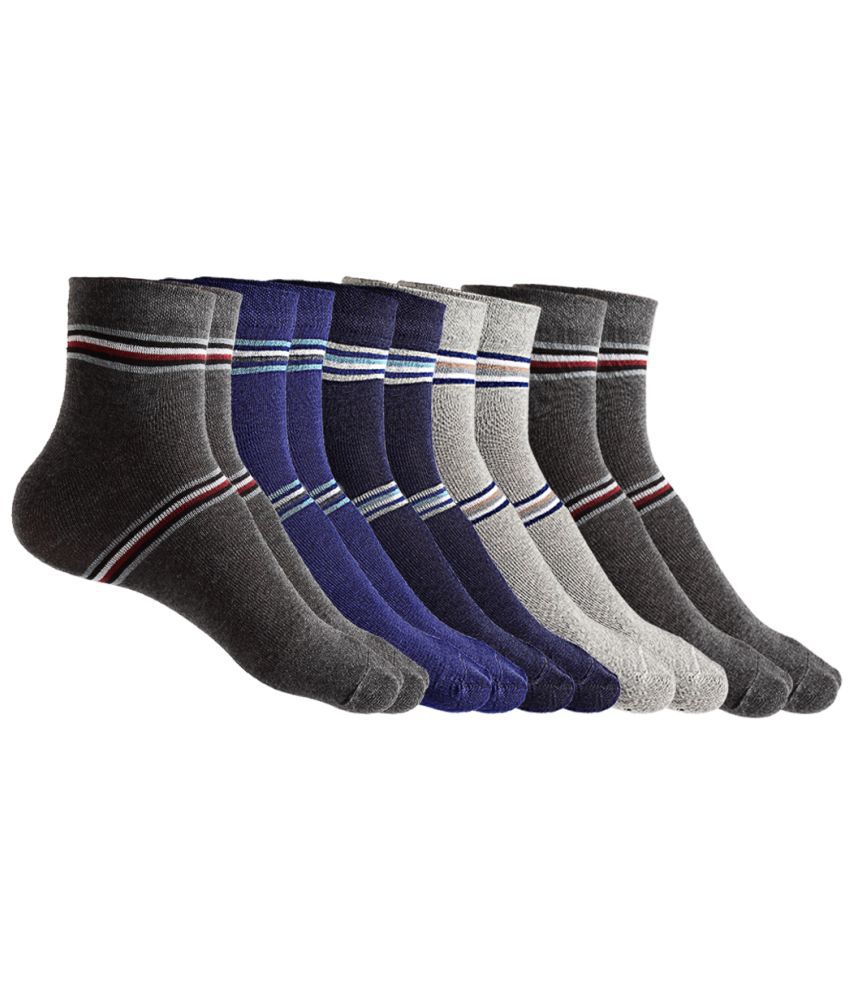     			Texlon - Multicolor Cotton Men's Ankle Length Socks ( Pack of 5 )