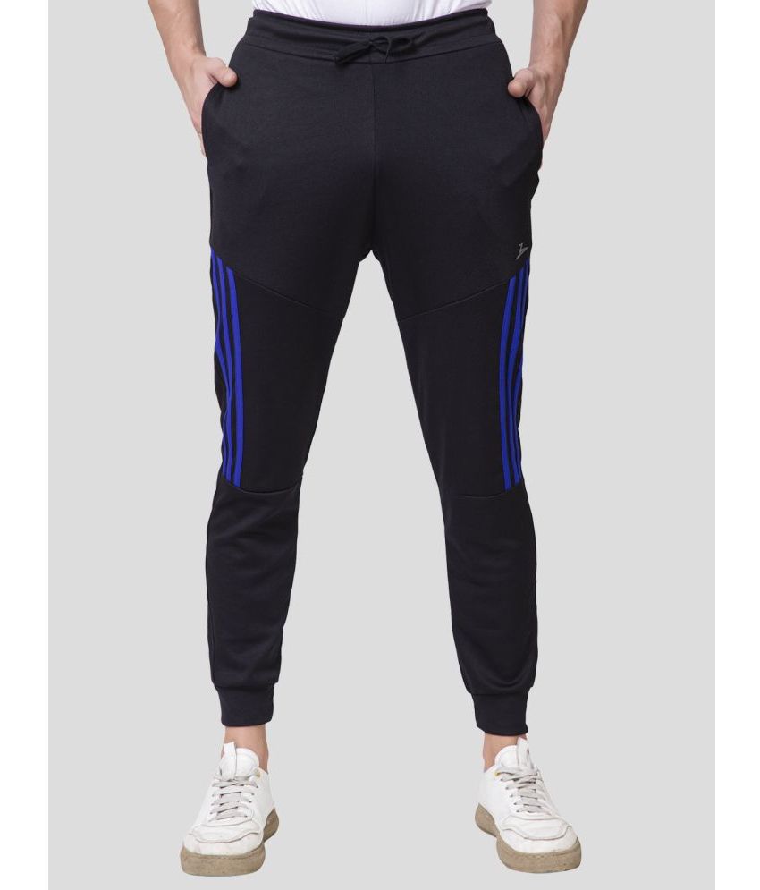     			Zeffit - Black Polyester Men's Sports Trackpants ( Pack of 1 )