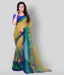 Anand Sarees - Beige Georgette Saree With Blouse Piece (Pack of 1)