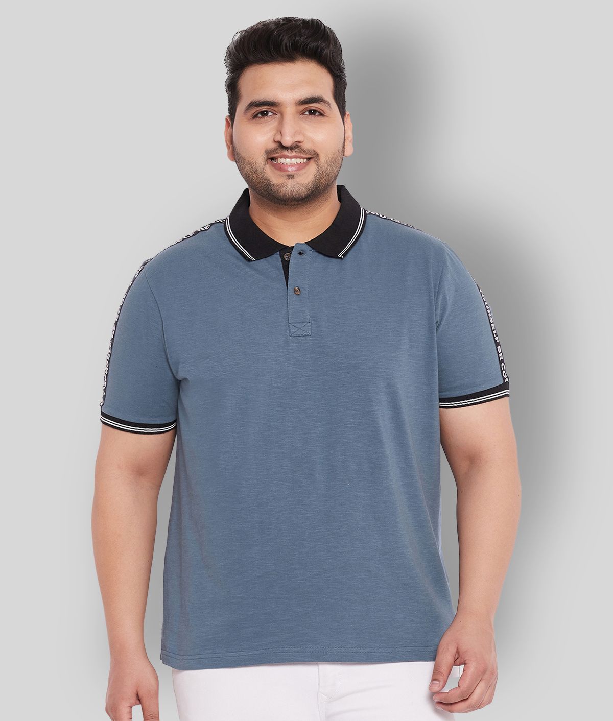     			AUSTIVO - Blue Cotton Blend Regular Fit Men's Polo T Shirt ( Pack of 1 )