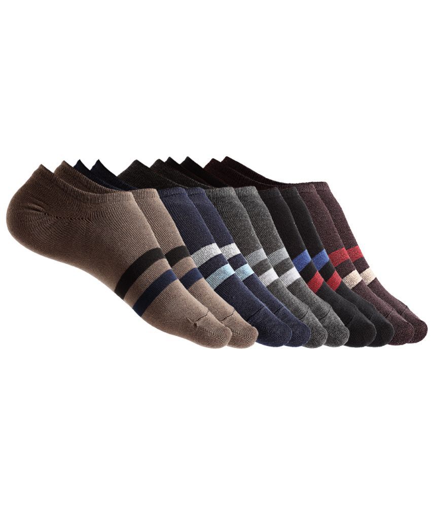     			Texlon - Multicolor Cotton Men's Low Cut Socks ( Pack of 5 )