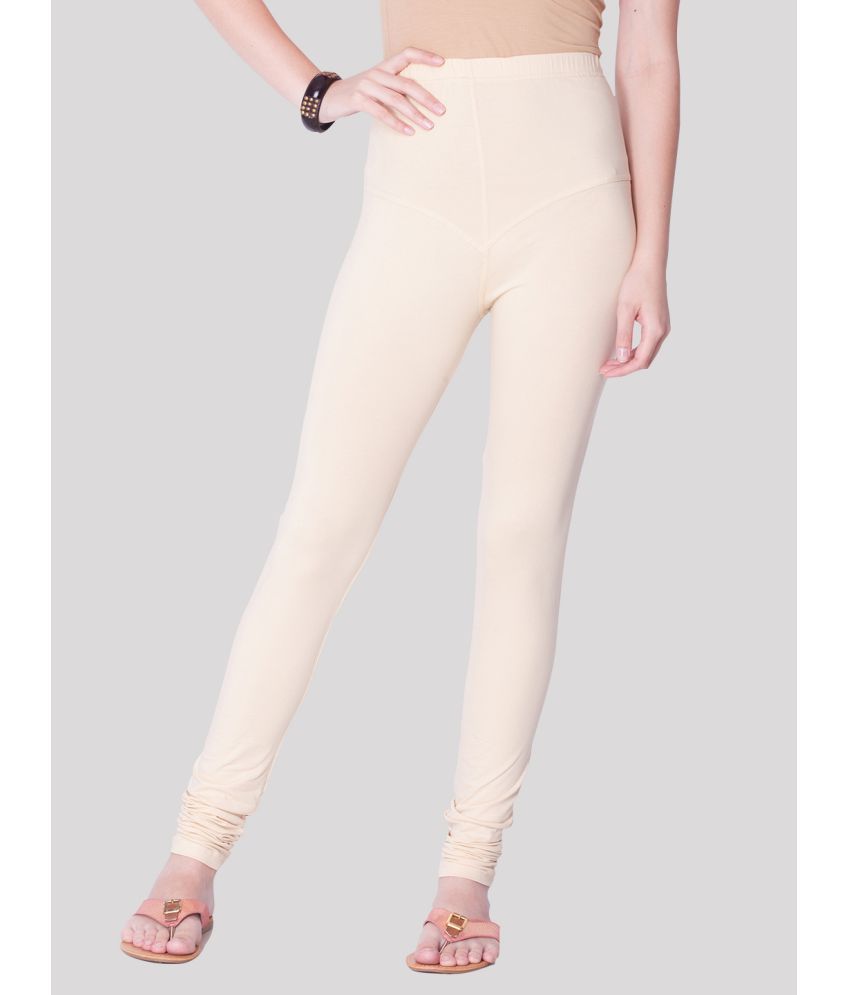     			Dollar Missy - Beige Lycra Women's Leggings ( Pack of 1 )