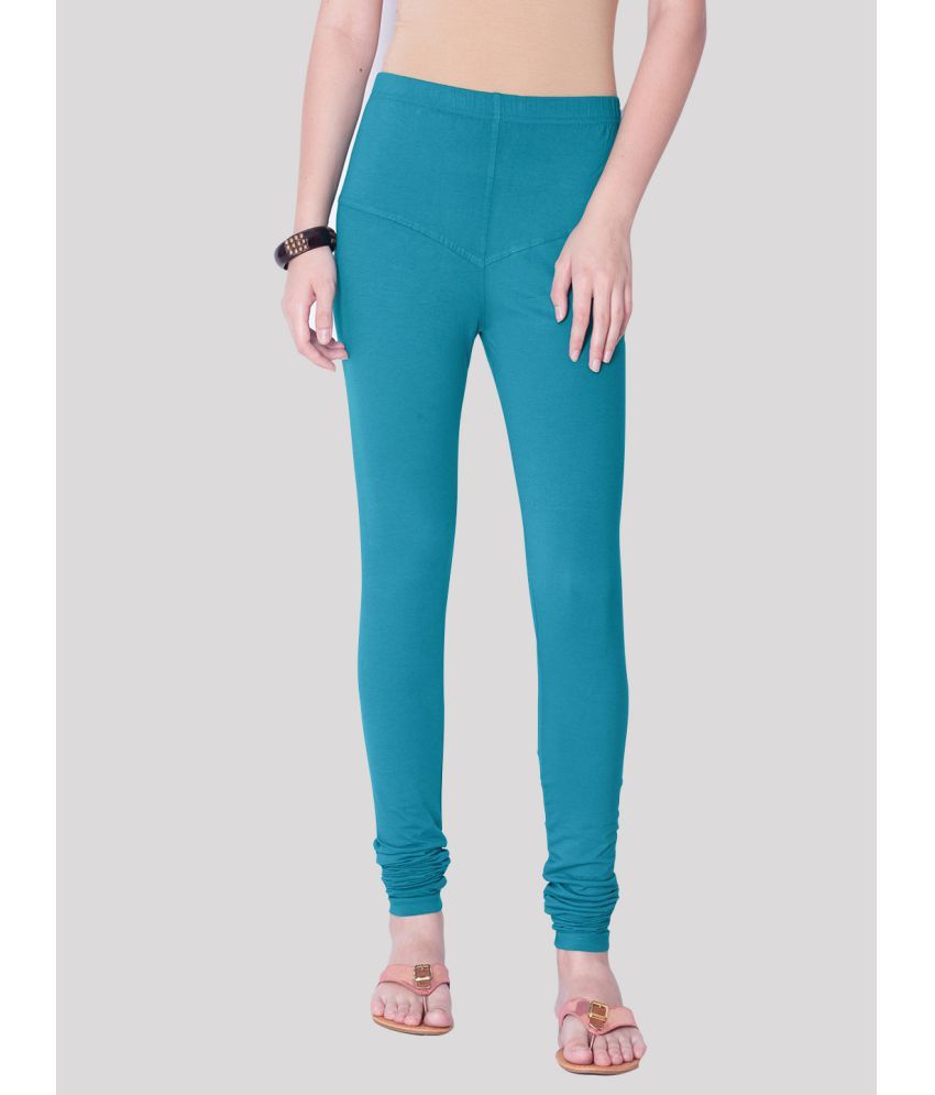     			Dollar Missy - Blue Lycra Women's Leggings ( Pack of 1 )