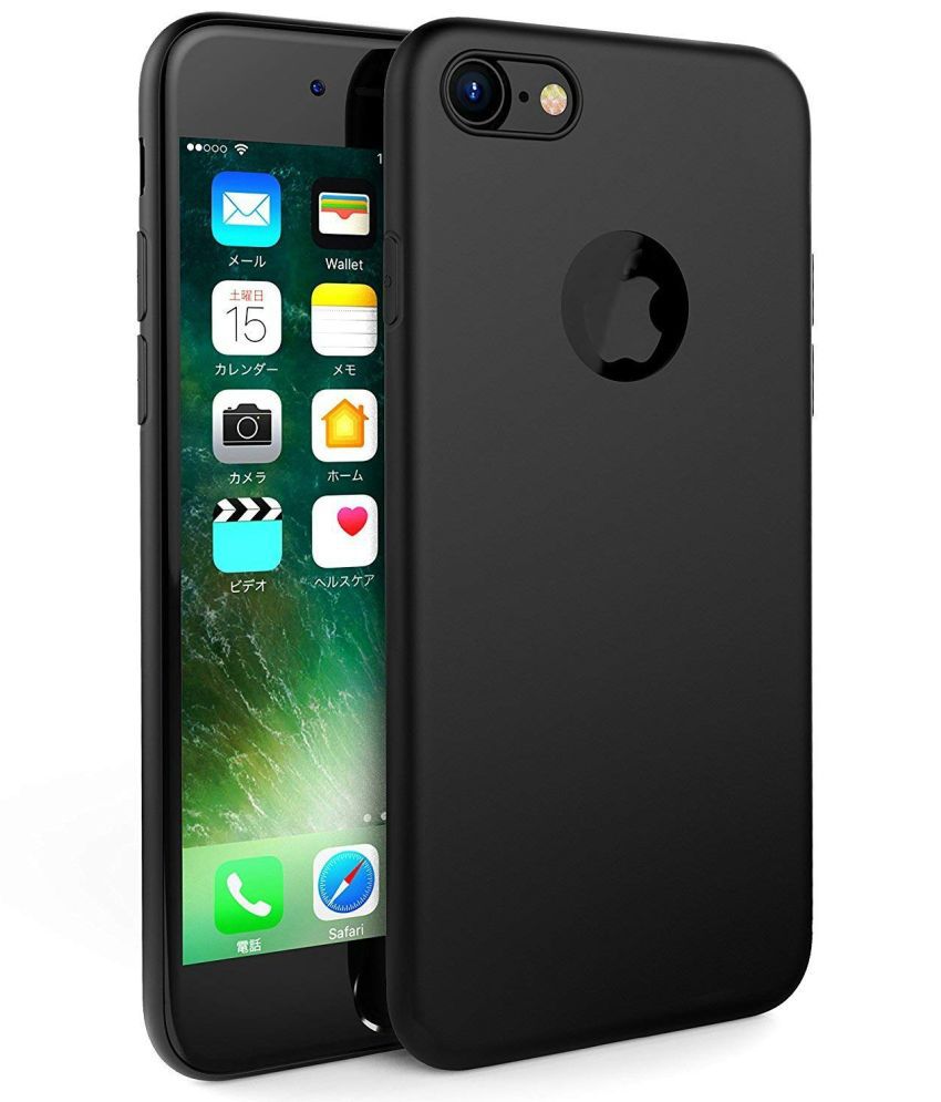     			Spectacular Ace - Black Plain Cases Compatible For iPhone 7 ( Pack of 1 )