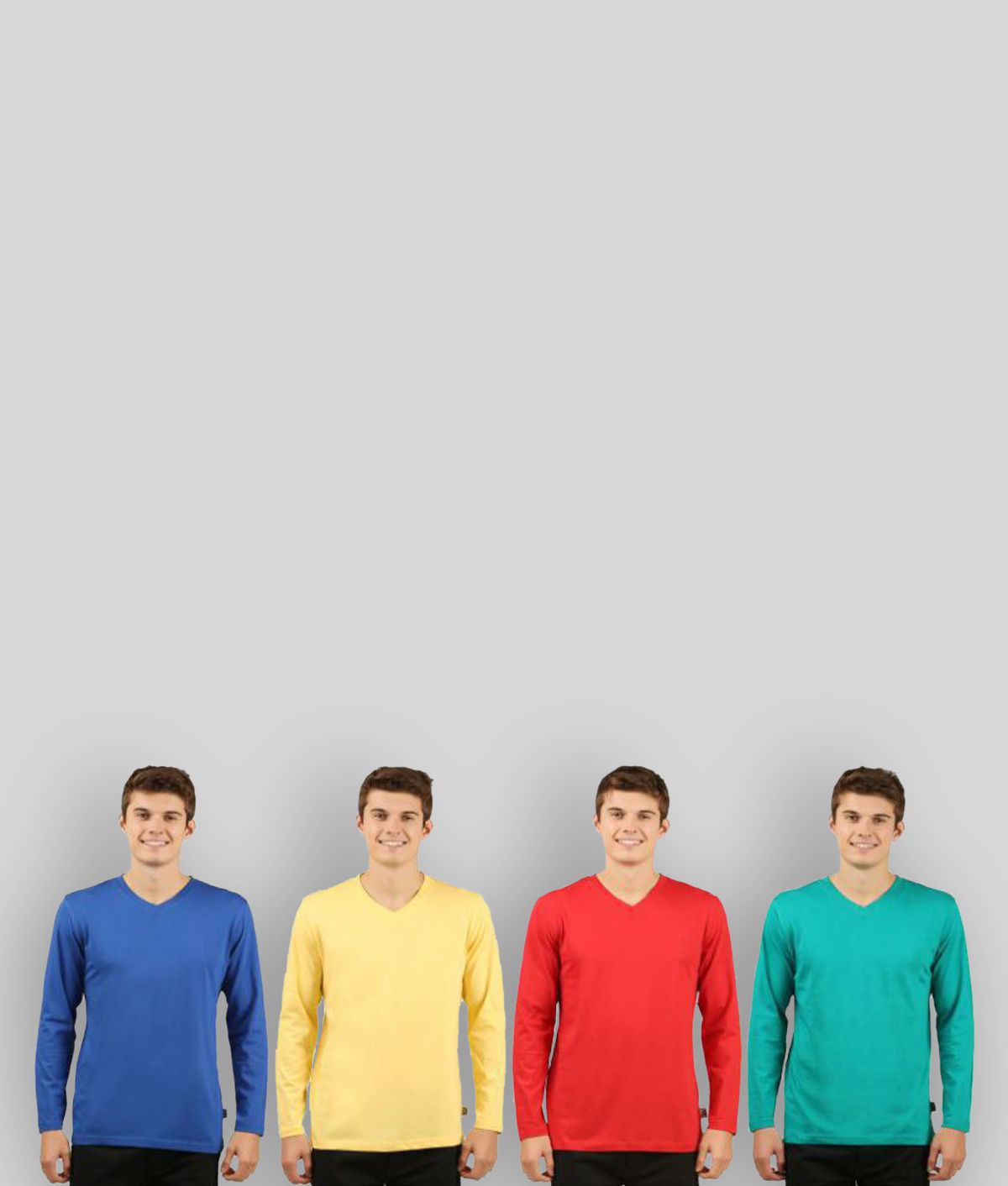 Zebu - Yellow Cotton Regular Fit Men's T-Shirt ( Pack of 4 )