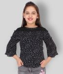 Cutecumber Pack of 1 Girls Cotton Blend Top ( Black )