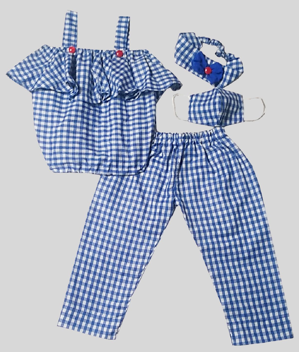     			harshvardhanmart - Blue Cotton Blend Baby Girl Dresses ( Pack of 1 )