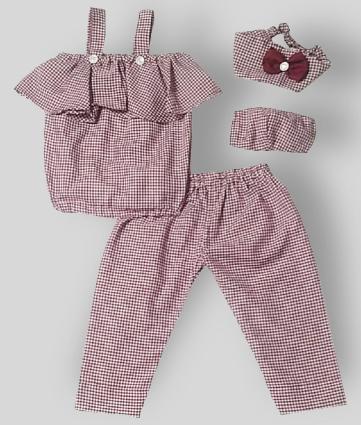     			harshvardhanmart - Purple Cotton Blend Baby Girl Dresses ( Pack of 1 )