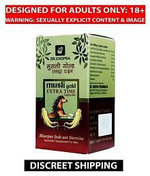Dr Chopra's Musli Gold Extra Time Capsule 60 No.s Ayurvedic Supplement for Men For Josh &amp; Stamina