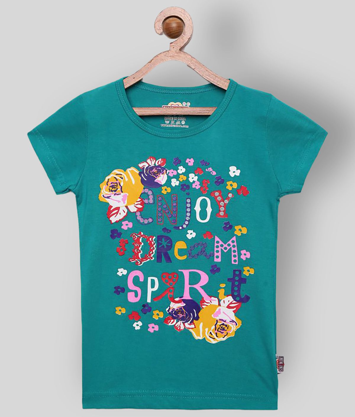     			Sinimini - Multicolor Cotton Girl's T-Shirt ( Pack of 1 )