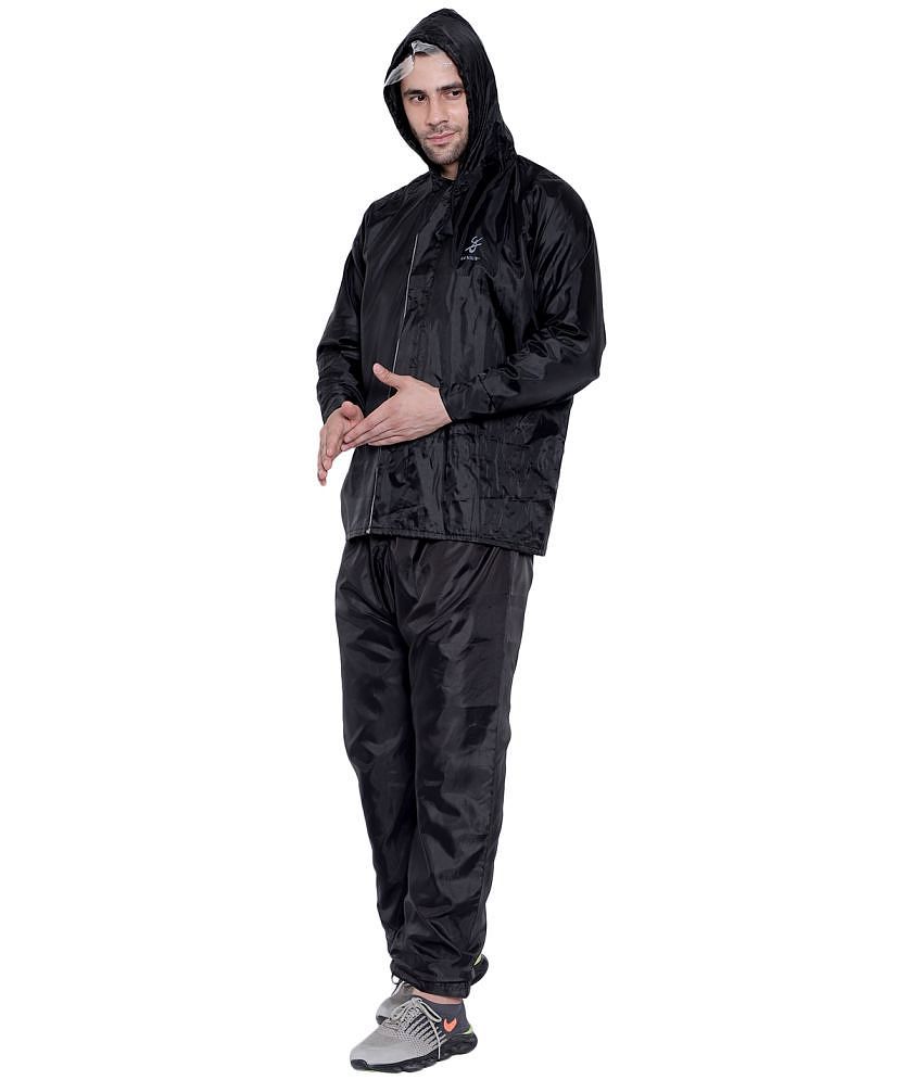 New Men Zacharias Raincoat Set - Black - None 2025 at ShopCircuit | ONDC