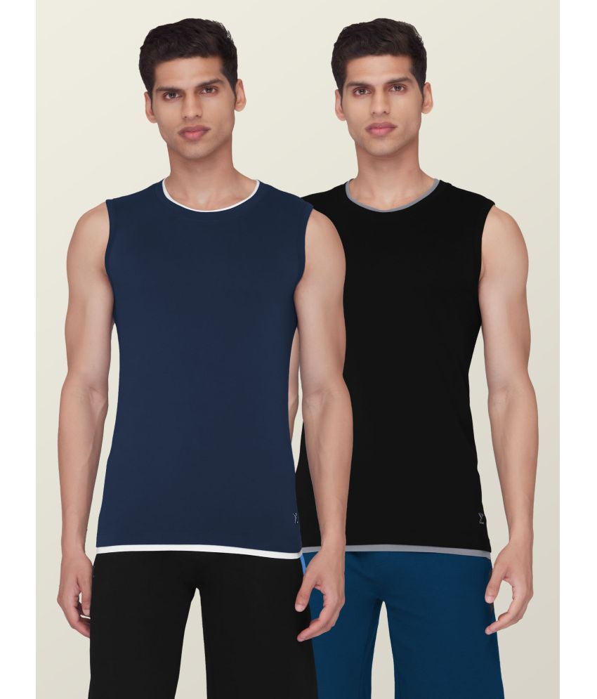     			XYXX Pack of 2 Cotton Sleeveless vest For Men ( Multi )