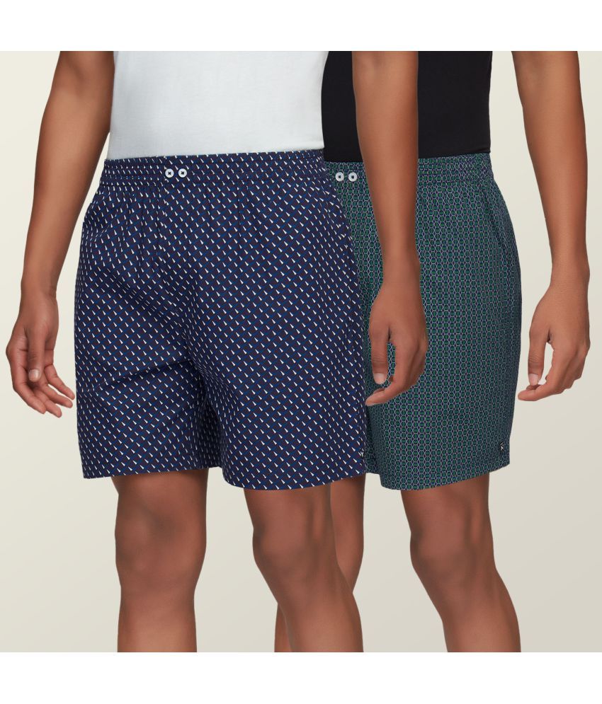     			XYXX - Multicolor Cotton Men's Boxer- ( Pack of 2 )