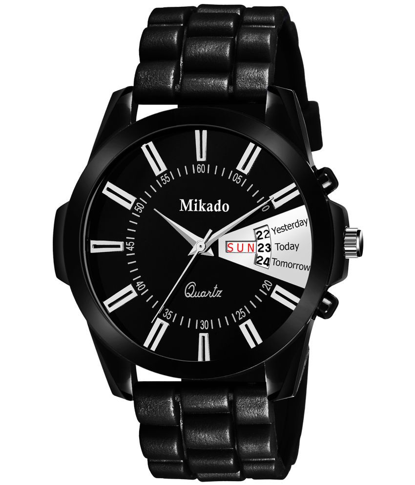     			Mikado - Black Silicon Analog Men's Watch