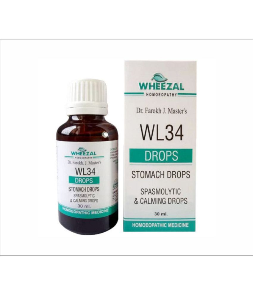     			Wheezal WL-34 Stomach Drops (30ml) (PACK OF TWO) Drops 30 ml