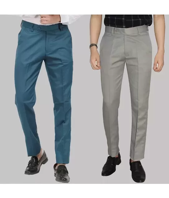 Buy Beige Trousers & Pants for Men by INDEPENDENCE Online | Ajio.com