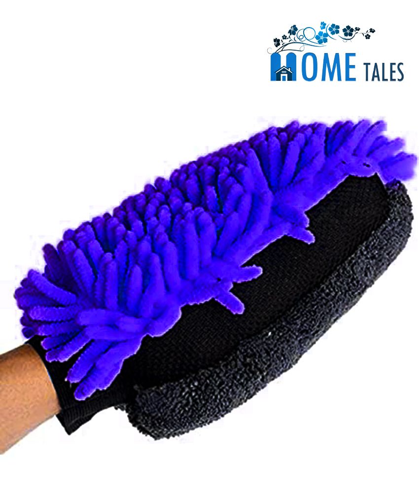     			HOMETALES Dual-Sided Multipurpose Microfibre Glove for Home & Office Cleaning (25x18 cm) (1U)