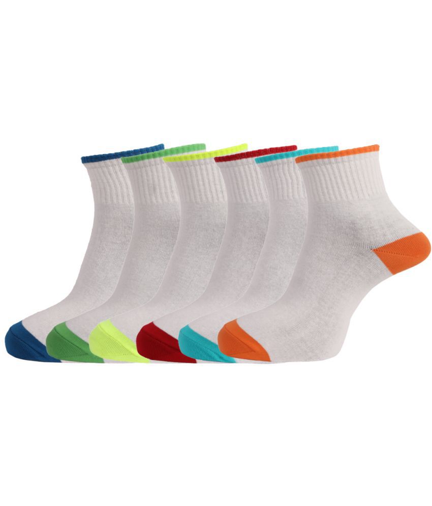 Dollar Socks - Multicolor Cotton Men's Mid Length Socks ( Pack of 6 )