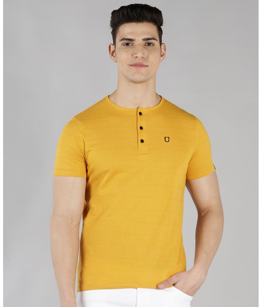     			Urbano Fashion Pack of 1 Cotton Slim Fit Men's T-Shirt ( Mustard )