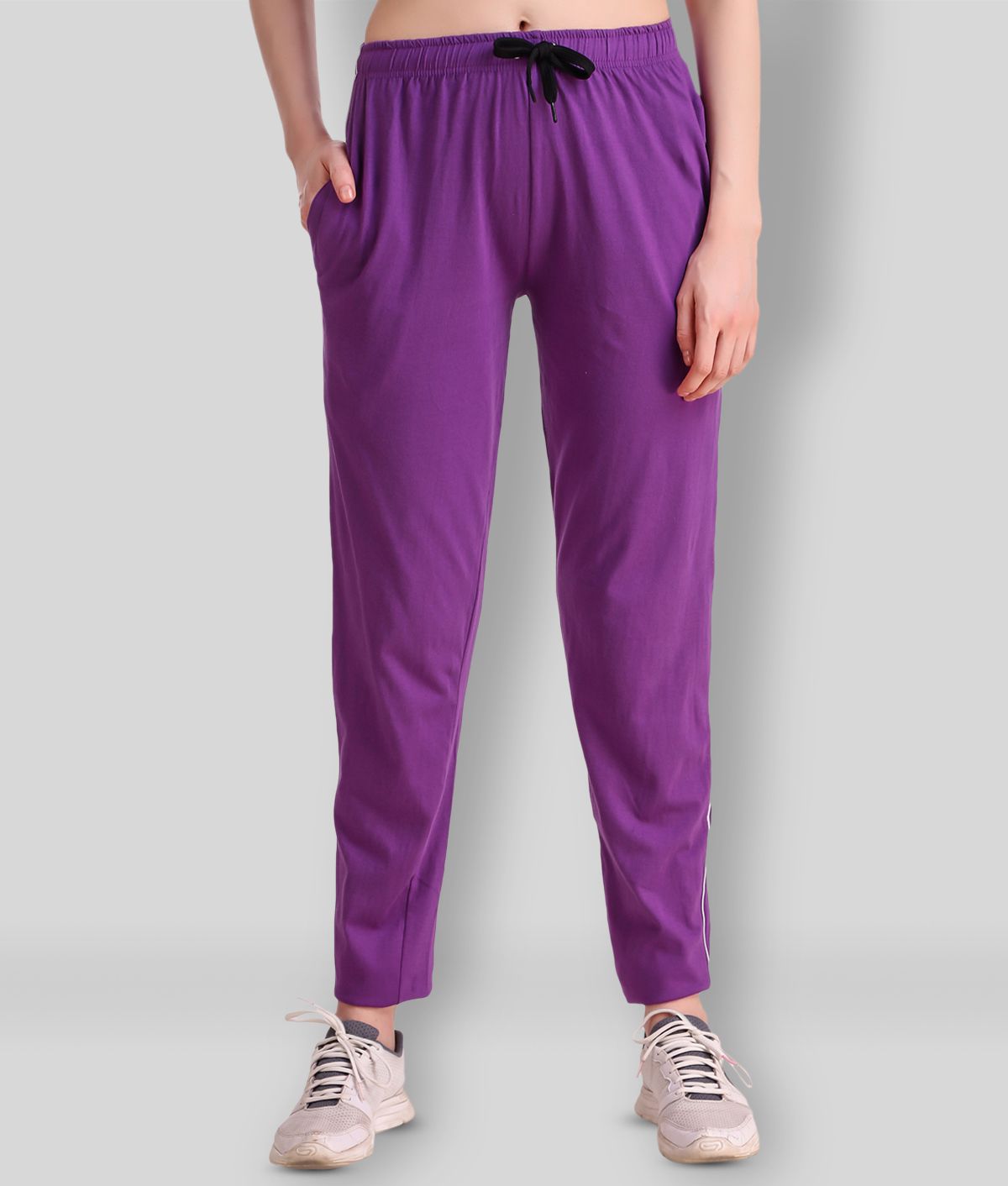     			Uzarus - Purple Cotton Blend Women's Running Trackpants ( Pack of 1 )