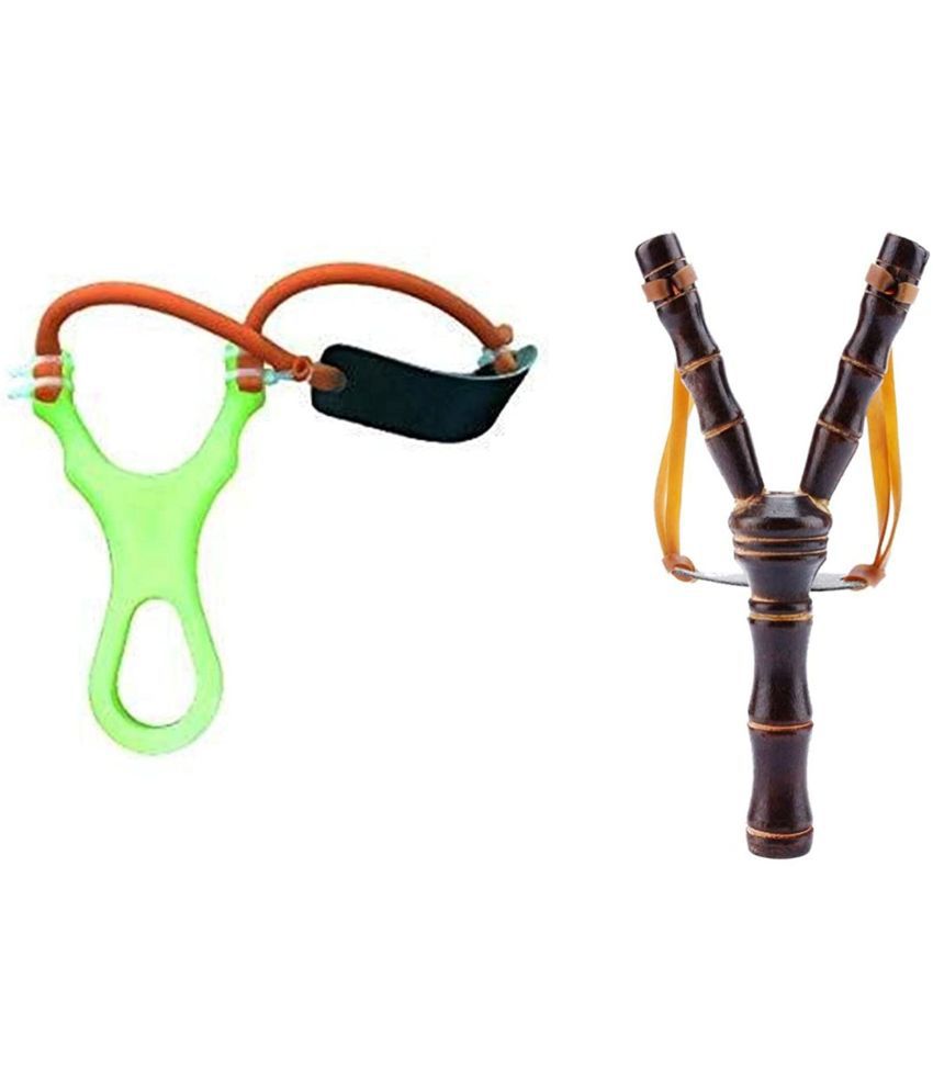 combo wooden &plastic slingshot