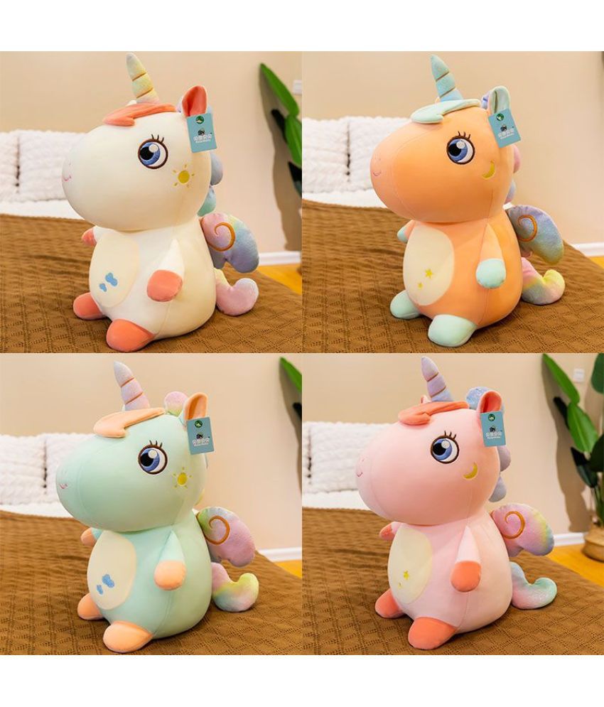     			Super Soft 35cm Sitting Unicorn  Soft Toy - Polyfill Washable Cuddly Soft Plush Toy - Helps to Learn Role Play Brown