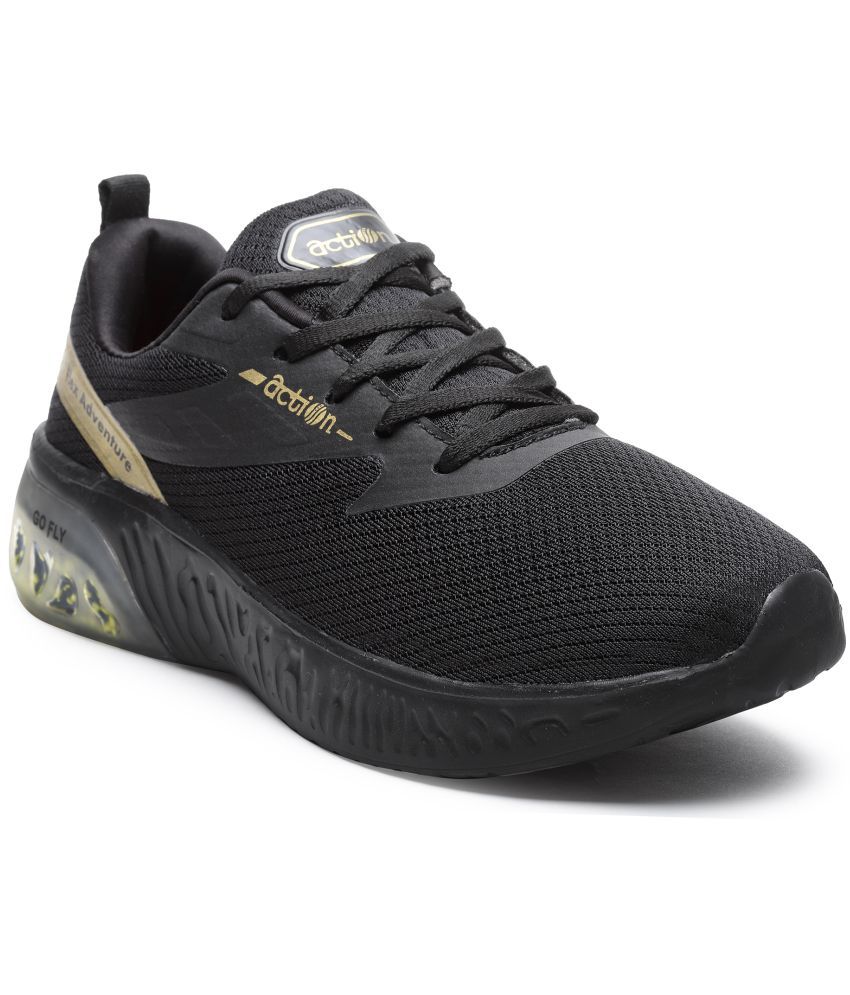 Action - Black Men's Sports Running Shoes