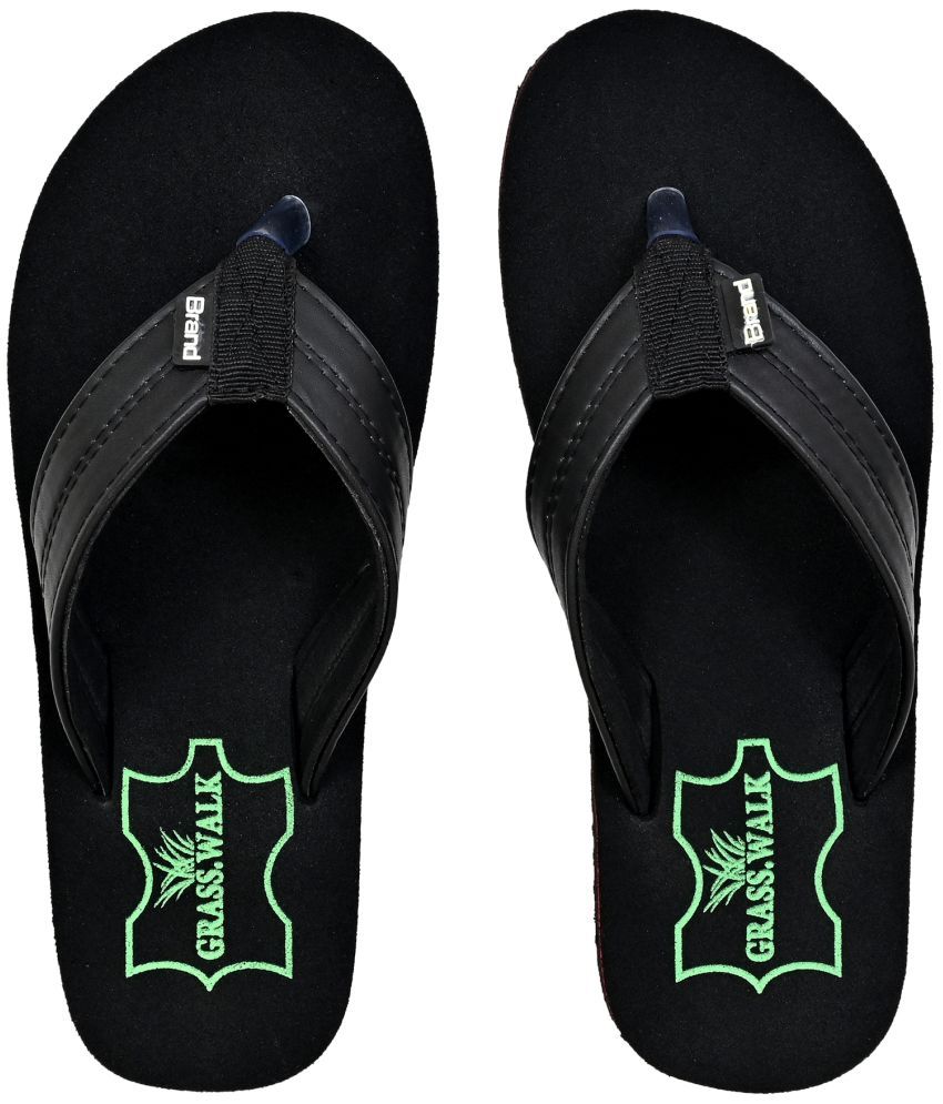     			GRASS WALK - Black Men's Daily Slipper