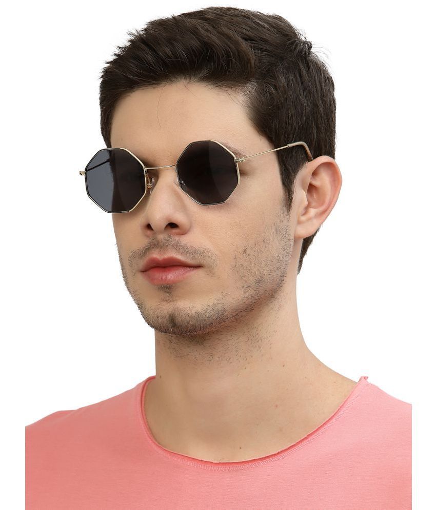     			YourSpex - Gold Round Sunglasses ( Pack of 1 )