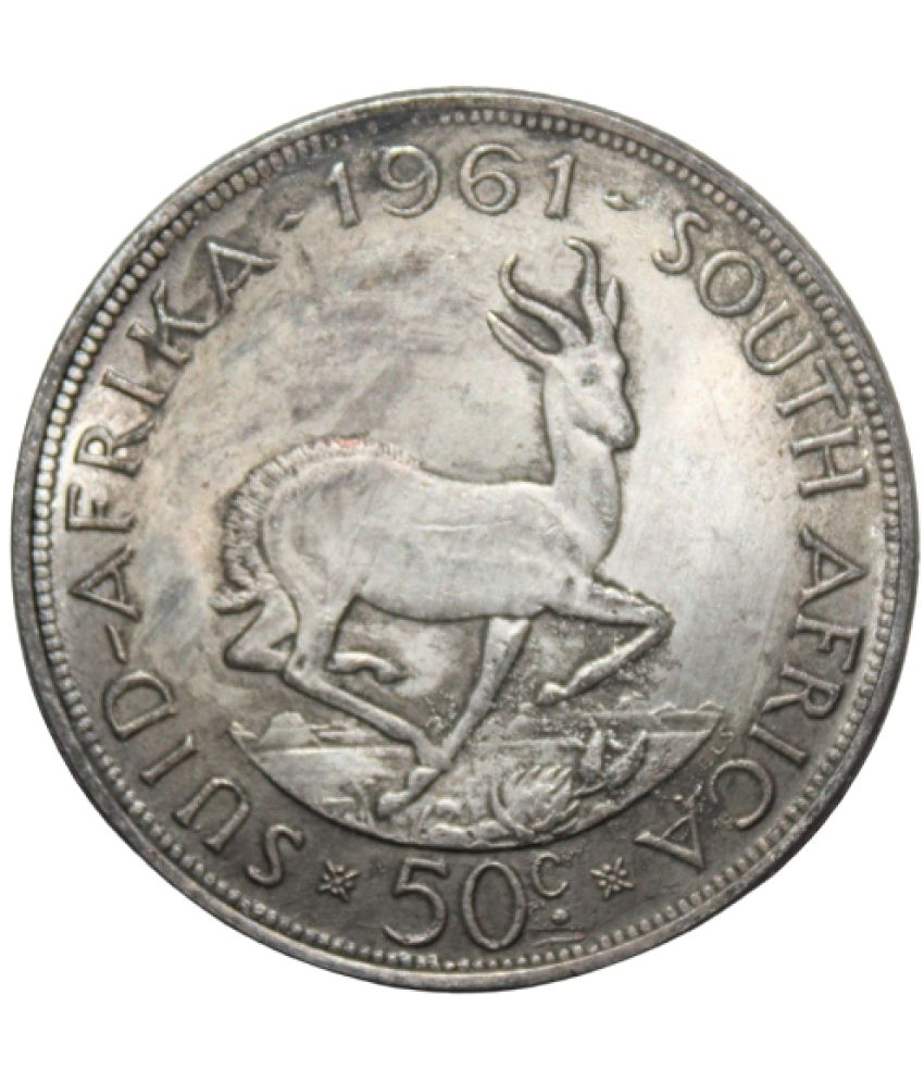     			newWay - 50c 1961 Southafrica 1 Numismatic Coins