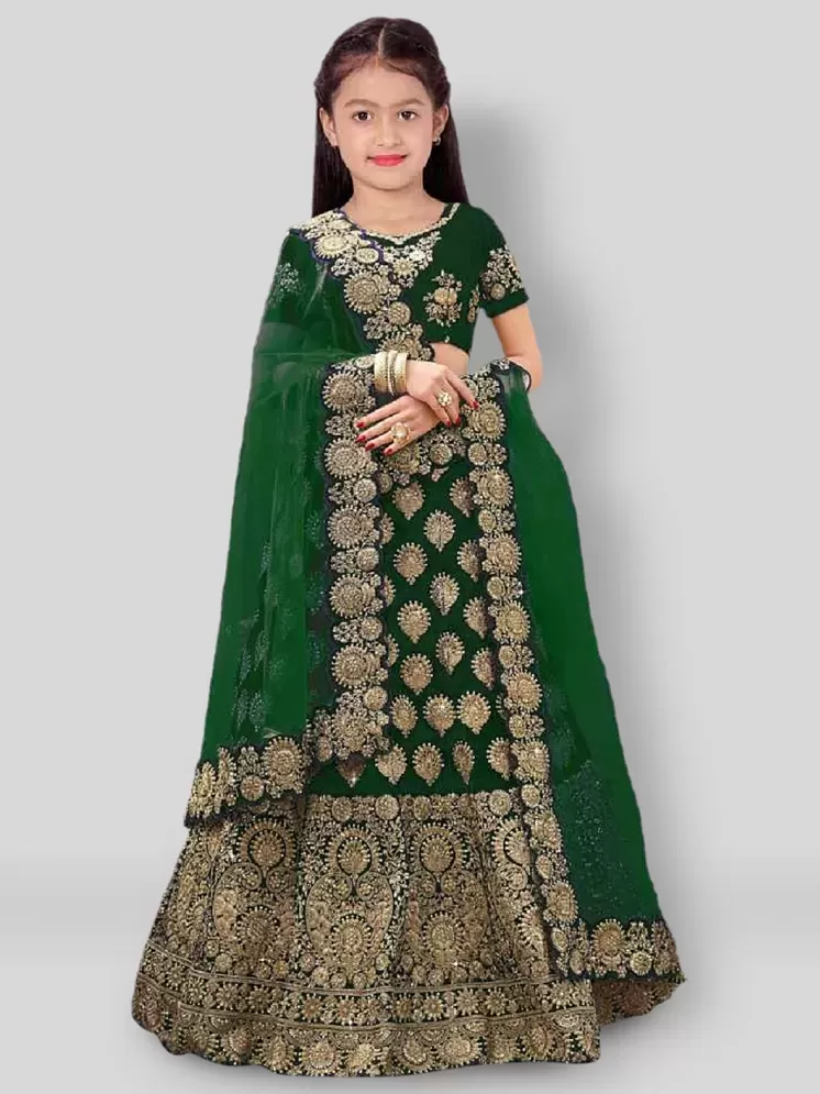Buy Mirrow Trade Girl's Indo Western Style Lehenga Choli Online at Best  Price in India - Snapdeal