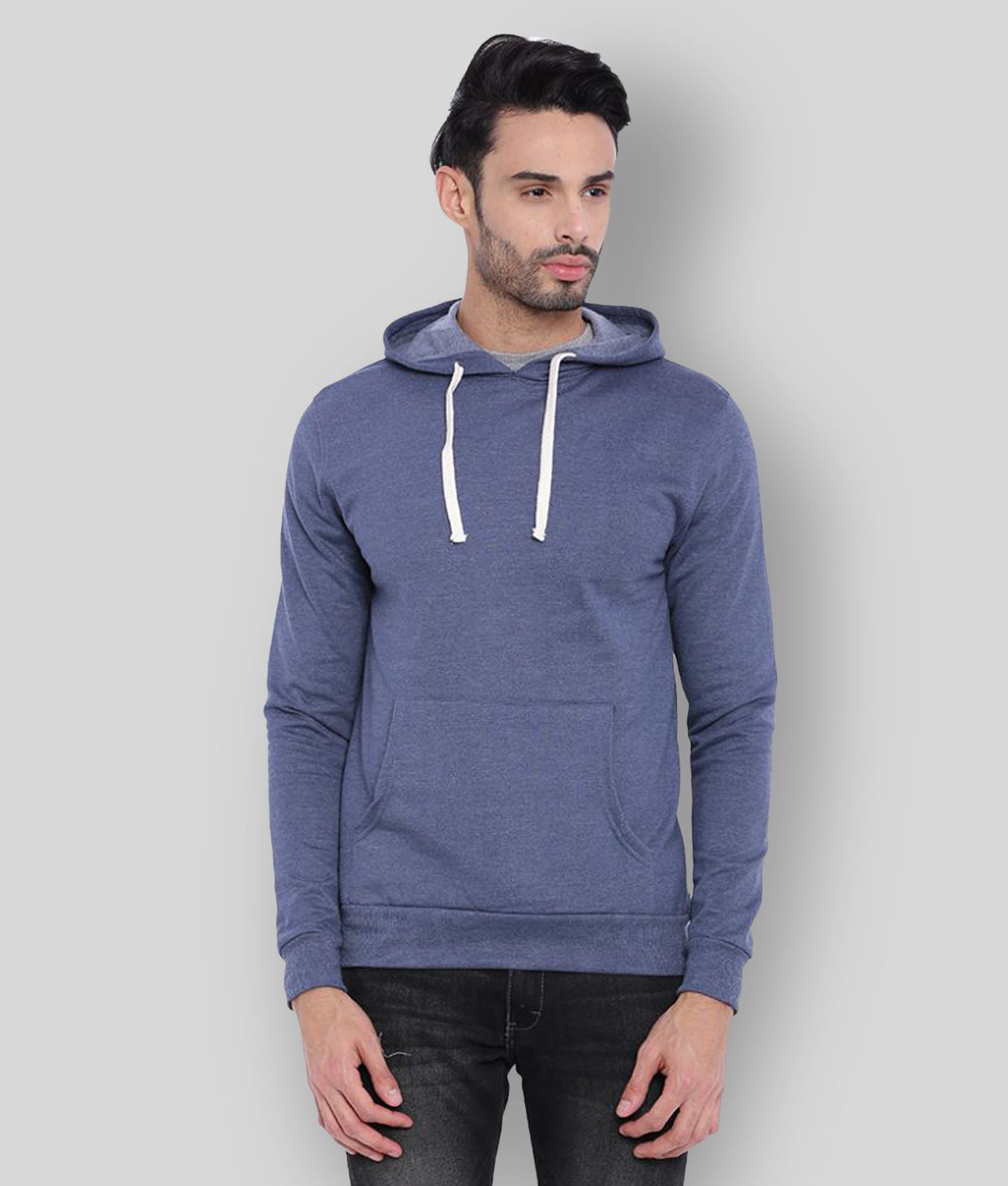     			Campus Sutra - Blue Cotton Blend Regular Fit Men's Sweatshirt ( Pack of 1 )