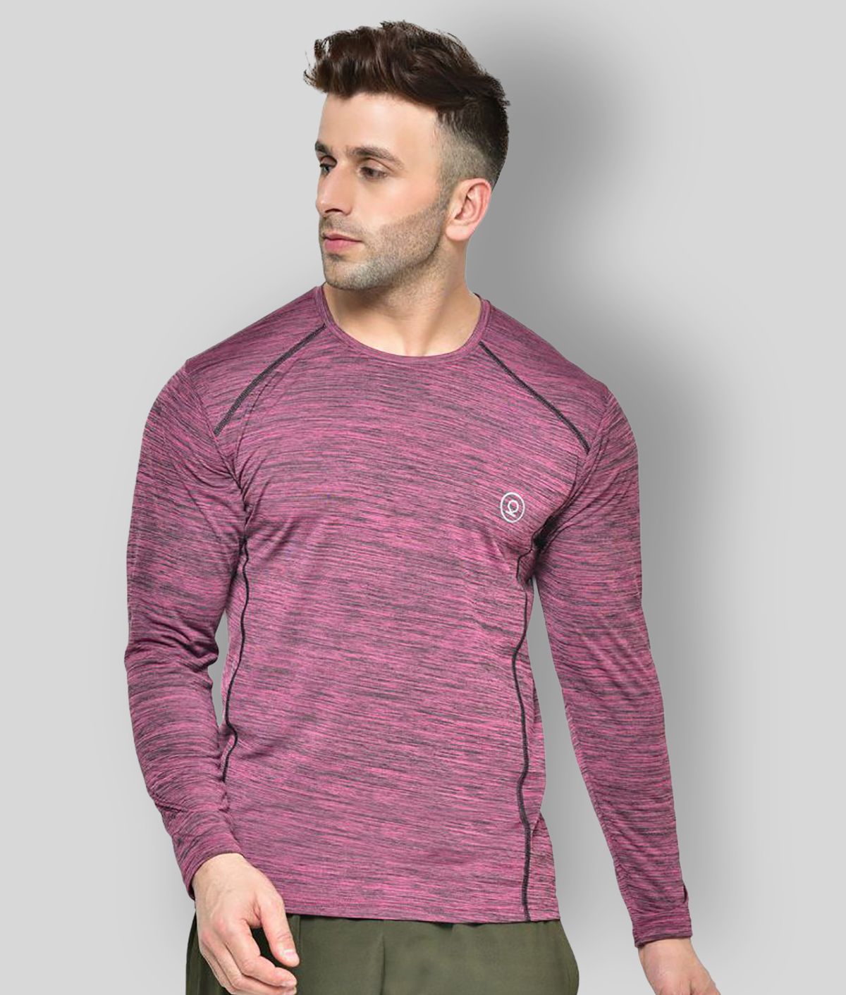     			Chkokko - Polyester Regular Fit Magenta Men's Sports T-Shirt ( Pack of 1 )