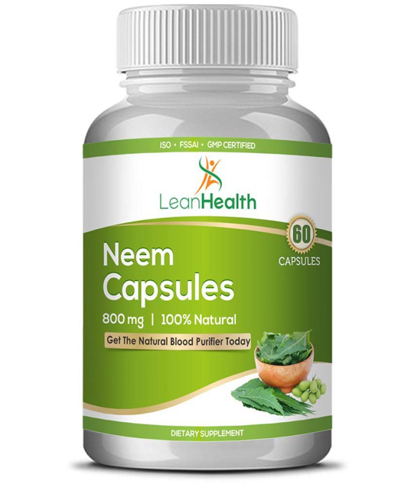     			LeanHealth Neem Extract  800 mg Antioxidant - 60 Capsules | Supports Detoxification and Improves Immunity Metabolism |Keeps Skin Healthy